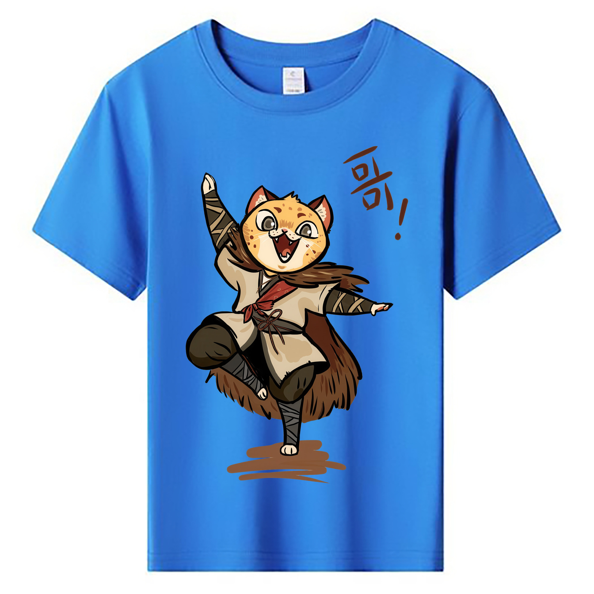 （画像用） Ne Zha 2 ナタ 魔童の大暴れ 綿100％キッズTシャツ（フロントプリント）